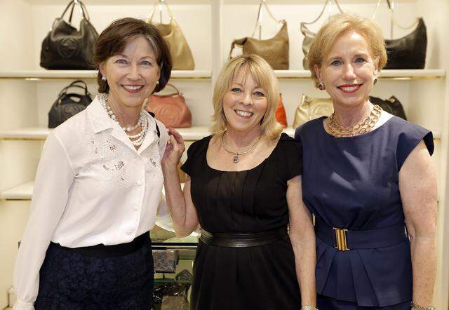 Sept. 12, 2013: Mary Kathryn Anderson, Judy Nelson and Cheryl Van Zandt pose for a photo during The First Fete of Fall, benefiting Big Brothers Big Sisters, at Neiman Marcus in Ridgmar Mall in Fort Worth.